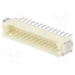10 pcs : DF13A-14P-1.25H(75) - Socket, wire-board, male, DF13, 1.25mm, PIN: 14, SMT, on PCBs, tinned