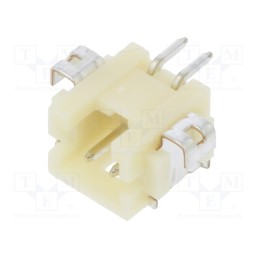 20 pcs : DF13A-2P-1.25H(75) - Socket, wire-board, male, DF13, 1.25mm, PIN: 2, SMT, on PCBs, tinned