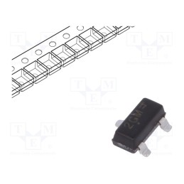 10 pcs : SMMBTA56LT1G - Transistor: PNP, bipolar, 80V, 0.5A, 0.225W, SOT23