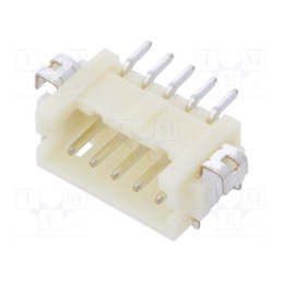 20 pcs : DF13A-5P-1.25H(75) - Socket, wire-board, male, DF13, 1.25mm, PIN: 5, SMT, on PCBs, tinned