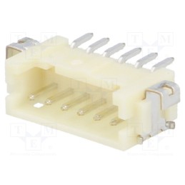 20 pcs : DF13A-6P-1.25H(75) - Socket, wire-board, male, DF13, 1.25mm, PIN: 6, SMT, on PCBs, tinned