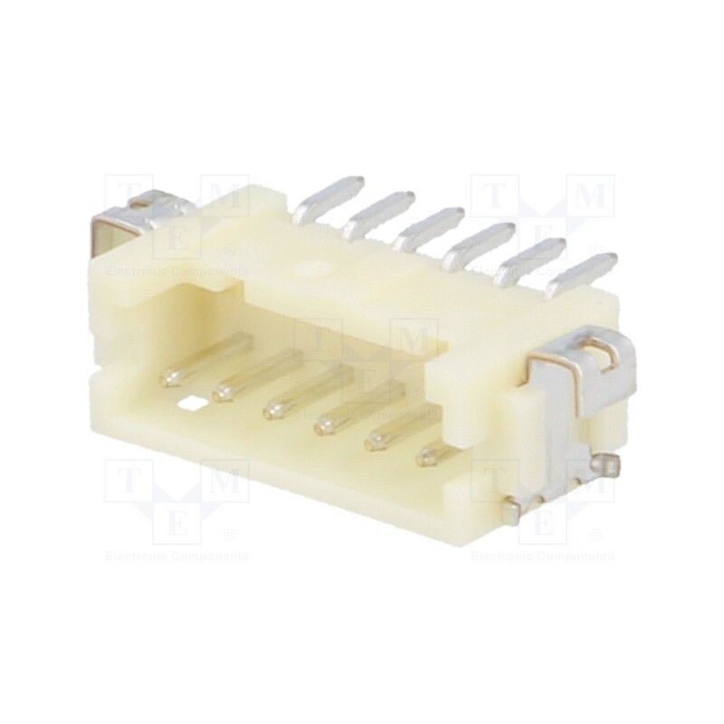 20 pcs : DF13A-6P-1.25H(75) - Socket, wire-board, male, DF13, 1.25mm, PIN: 6, SMT, on PCBs, tinned
