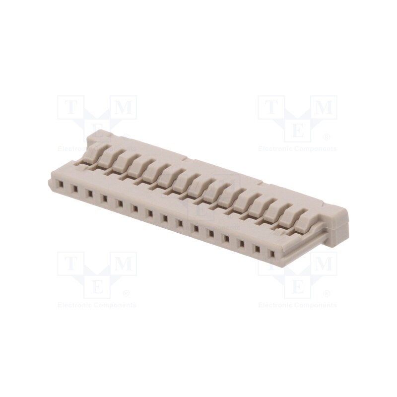 10 pcs : DF14-15S-1.25C(10) - Plug, wire-board, female, DF14, 1.25mm, PIN: 15, w/o contacts