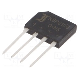 20 pcs : KBP310G - Bridge rectifier: single-phase, Urmax: 1kV, If: 3A, Ifsm: 65A, flat