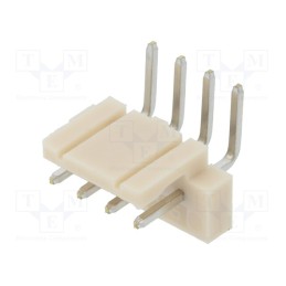20 pcs : DF1-4P-2.5DS(05) - Socket, wire-board, male, DF1, 2.5mm, PIN: 4, THT, on PCBs, 250V, 3A