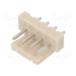 20 pcs : DF1-4P-2.5DSA(05) - Socket, wire-board, male, DF1, 2.5mm, PIN: 4, THT, on PCBs, 250V, 3A