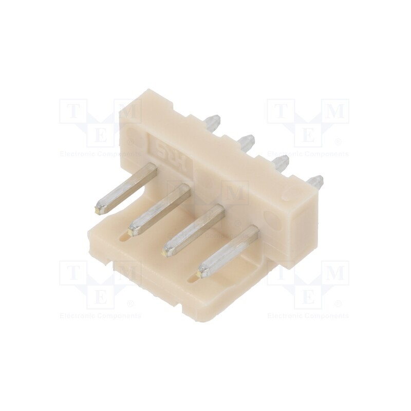 20 pcs : DF1-4P-2.5DSA(05) - Socket, wire-board, male, DF1, 2.5mm, PIN: 4, THT, on PCBs, 250V, 3A