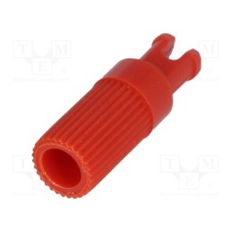 50 pcs : 5272 - Knob, shaft knob, red, Ø6x12mm, for mounting potentiometers
