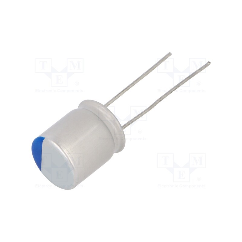 10 pcs : A750MS827M1CAAE013 - Capacitor: polymer, low ESR, 820uF, 16VDC, ESR: 13mΩ, THT, ±20%, A750