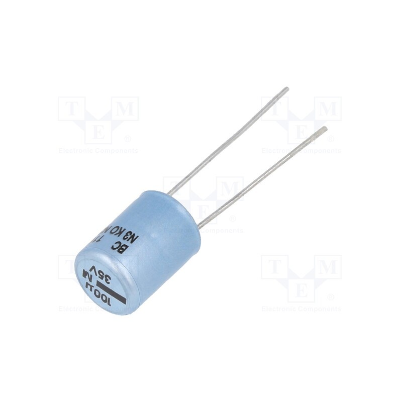 10 pcs : MAL211630101E3 - Capacitor: electrolytic, THT, 100uF, 35VDC, Ø8.2x11mm, Pitch: 5mm