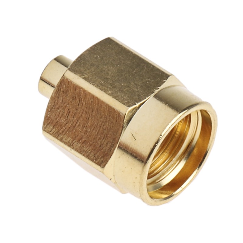 1 pcs - RS PRO, Plug Cable Mount SMA Connector, 50Ω, Solder Termination, Straight Body