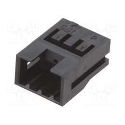 50 pcs : DF3-3EP-2C - Plug, wire-wire/PCB, male, DF3, 2mm, PIN: 3, w/o contacts, for cable