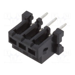 20 pcs : DF3-3S-2DSA(25) - Socket, wire-wire/PCB, female, DF3, 2mm, PIN: 3, THT, on PCBs, tinned
