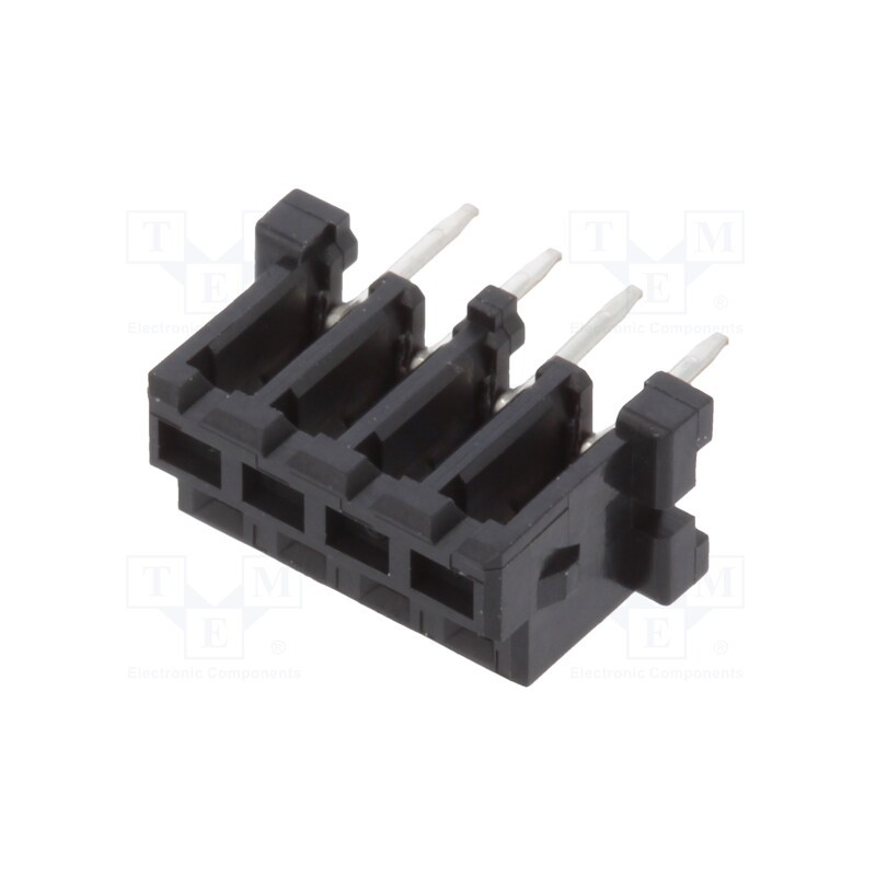 20 pcs : DF3-4S-2DSA(25) - Socket, wire-wire/PCB, female, DF3, 2mm, PIN: 4, THT, on PCBs, tinned