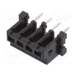 10 pcs : DF3-4S-2DSA(55) - Socket, wire-wire/PCB, female, DF3, 2mm, PIN: 4, THT, on PCBs