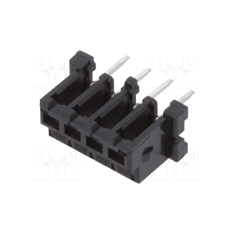 10 pcs : DF3-4S-2DSA(55) - Socket, wire-wire/PCB, female, DF3, 2mm, PIN: 4, THT, on PCBs