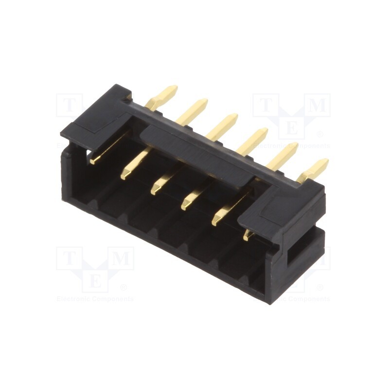 20 pcs : DF3-6P-2DSA(01) - Socket, wire-wire/PCB, male, DF3, 2mm, PIN: 6, THT, on PCBs, straight