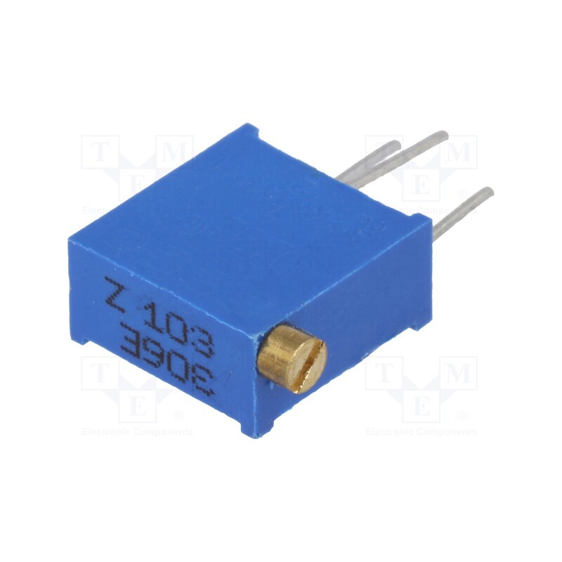 20 pcs : T910Z-10K - Potentiometer: mounting, multiturn, 10kΩ, 500mW, THT, ±10%, linear