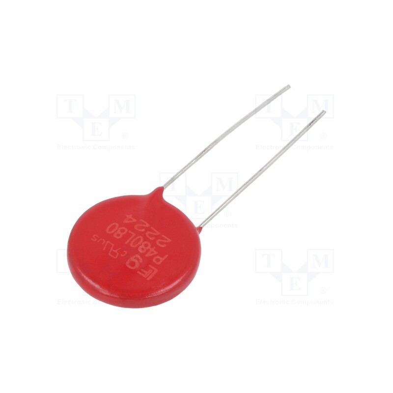 10 pcs : V480LA80BP - Varistor: metal-oxide, THT, 480VAC, 640VDC, 730V, 6.5kA
