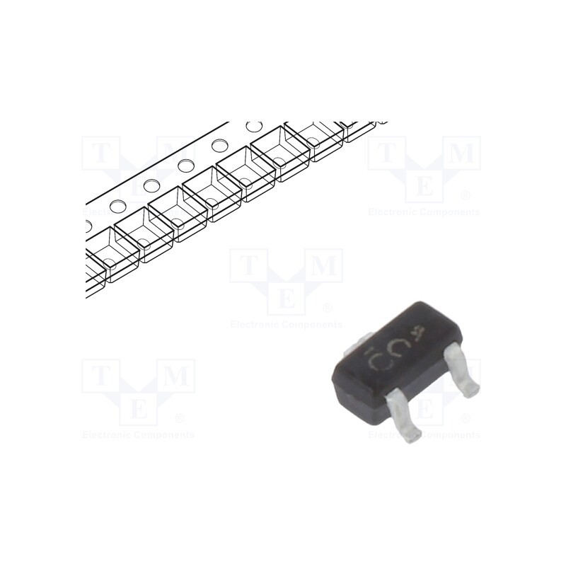 10 pcs : SI1012R-T1-GE3 - Transistor: N-MOSFET, unipolar, 20V, 0.35A, 0.08W, SC75A