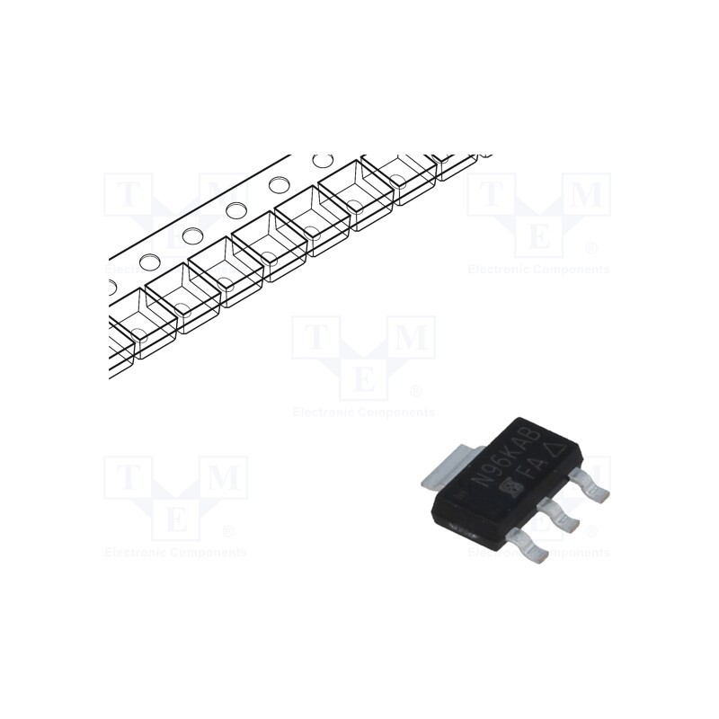 10 pcs : IRFL014TRPBF - Transistor: N-MOSFET, unipolar, 60V, 1.7A, 3.1W, SOT223