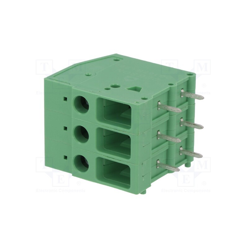 10 pcs : DG107R-7.62-03P-14-00AH - PCB terminal block, angled 90°, 7.62mm, ways: 3, on PCBs, 4mm2