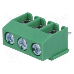 20 pcs : DG126-5.0-03P-14-00A(H) - PCB terminal block, angled, 5mm, ways: 3, on PCBs, 0.5÷2.5mm2, 18A