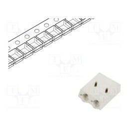 20 pcs : DG2003-6.0-02P-11-01A(H) - Connector: plug-in, DG2003, 6mm, ways: 2, 0.5÷1.5mm2, 10A, SMT, 200V