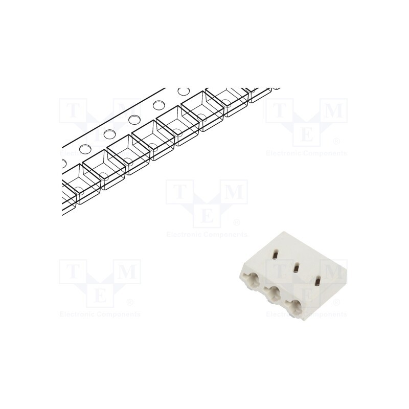 20 pcs : DG2003-6.0-03P-11-01A(H) - Connector: plug-in, DG2003, 6mm, ways: 3, 0.5÷1.5mm2, 10A, SMT, 200V