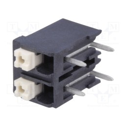10 pcs : DG212R-THR-5.0-02P-13-100AH - PCB terminal block, angled 90°, 5mm, ways: 2, on PCBs, 0.2÷1.5mm2