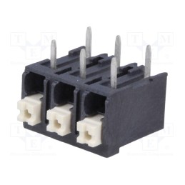 10 pcs : DG212R-THR-5.0-03P-13-100AH - PCB terminal block, angled 90°, 5mm, ways: 3, on PCBs, 0.2÷1.5mm2
