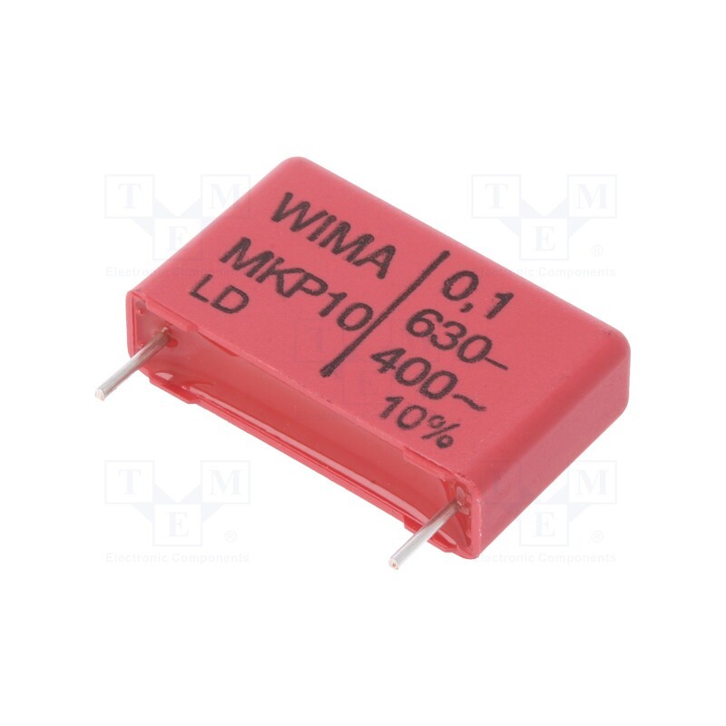 10 pcs : MKP1J031005D00KSSD - Capacitor: polypropylene, 100nF, 26.5x6x15mm, THT, ±10%, 22.5mm