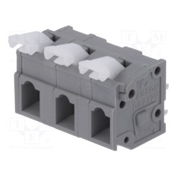 10 pcs : DG242V-7.62-03P-11-00AH - PCB terminal block, straight, 7.62mm, ways: 3, on PCBs, 0.2÷2.5mm2