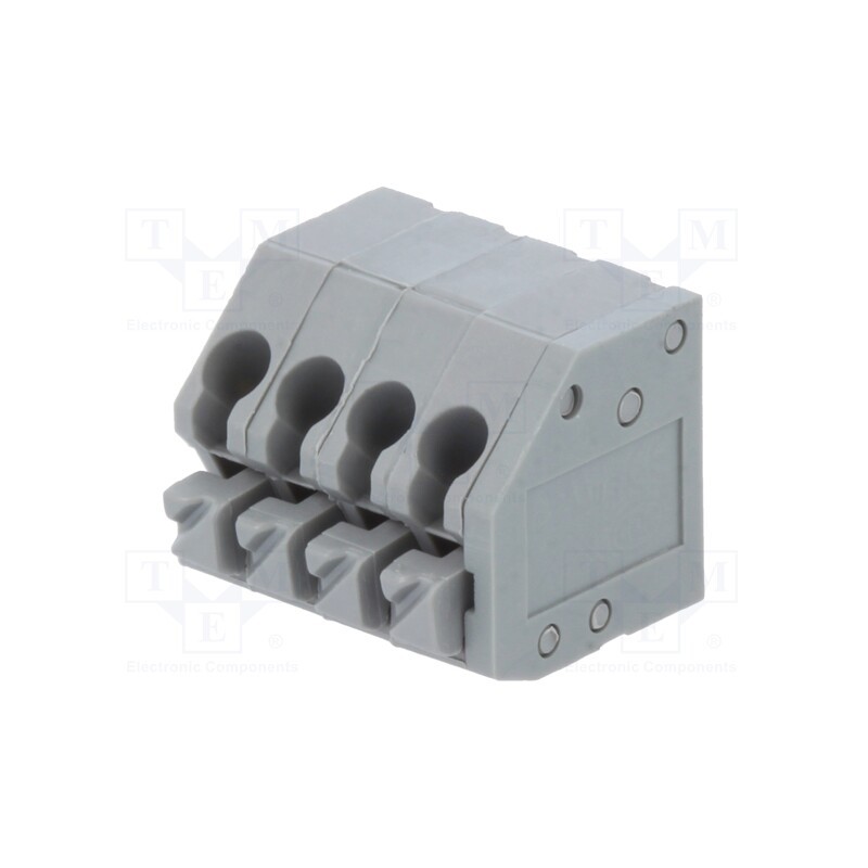 10 pcs : DG250-3.5-04P-11-00A(H) - PCB terminal block, angled 45°, 3.5mm, ways: 4, on PCBs, terminal
