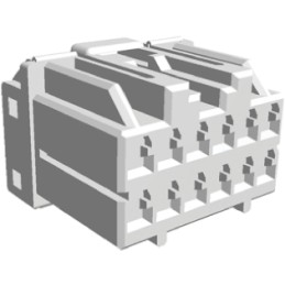 1 pcs - TE Connectivity, Multilock .040 .070 Hybrid Automotive Connector Plug 12 Way