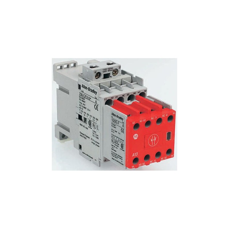 1 pcs - Allen Bradley 100S-C Series Contactor, 24 V dc Coil, 3-Pole, 60 A, 5NO + 2NC, 525 V ac