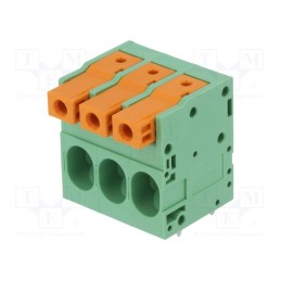 10 pcs : DG270-10.0-03P-14-00AH - PCB terminal block, angled 90°, 10mm, ways: 3, on PCBs, 0.75÷16mm2