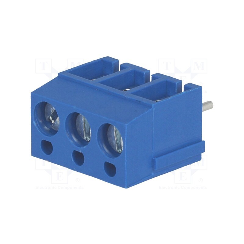 20 pcs : DG300-5.0-03P-12-00A(H) - PCB terminal block, angled 90°, 5mm, ways: 3, on PCBs, 2.5mm2, 24A
