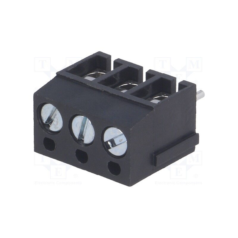 20 pcs : DG300-5.0-03P-13-00AH - PCB terminal block, angled 90°, 5mm, ways: 3, on PCBs, 2.5mm2, 24A