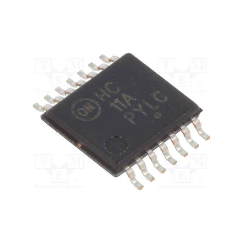 10 pcs : MC74HC11ADTG - IC: digital, AND, Ch: 3, IN: 3, CMOS, SMD, TSSOP14, 2÷6VDC, -55÷125°C