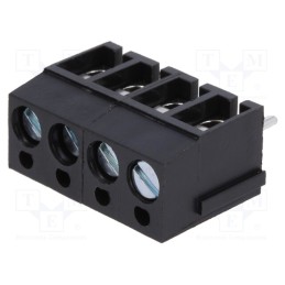 20 pcs : DG300-5.0-04P-13-00AH - PCB terminal block, angled 90°, 5mm, ways: 4, on PCBs, 2.5mm2, 24A