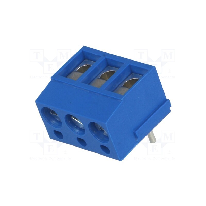 20 pcs : DG300R-5.0-03P-12-00A(H) - PCB terminal block, straight, 5mm, ways: 3, on PCBs, 2.5mm2, tinned
