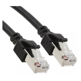 1 pcs - HARTING Cat5e Male RJ45 to Male RJ45 Ethernet Cable, SF/UTP, Black PUR Sheath, 3m
