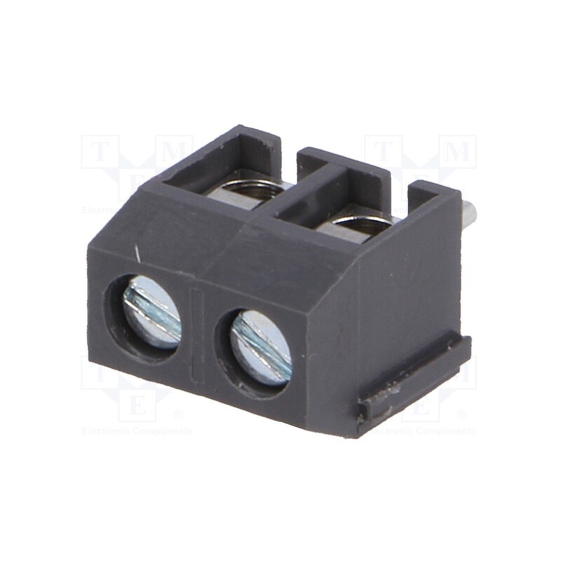 20 pcs : DG301-5.0-02P-11-00A(H) - PCB terminal block, angled 90°, 5mm, ways: 2, on PCBs, 1.5mm2, grey
