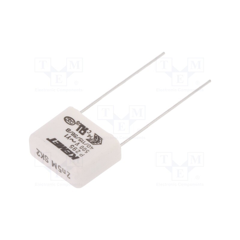 10 pcs : P295BL252M500A - Capacitor: paper, Y1, 2.5nF, 500VAC, 15mm, ±20%, THT, P295, 1500VDC