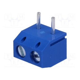 20 pcs : DG301R-5.0-02P-12-00A(H) - PCB terminal block, straight, 5mm, ways: 2, on PCBs, 2.5mm2, tinned