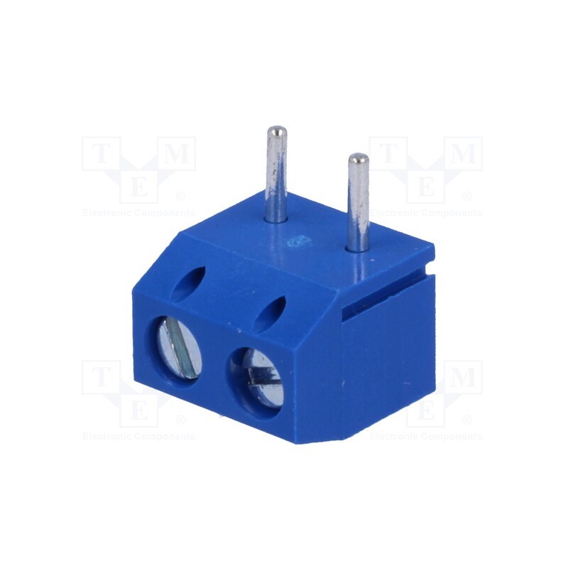 20 pcs : DG301R-5.0-02P-12-00A(H) - PCB terminal block, straight, 5mm, ways: 2, on PCBs, 2.5mm2, tinned