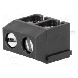 20 pcs : DG306-5.0-02P-11-00A(H) - PCB terminal block, angled 90°, 5mm, ways: 2, on PCBs, 1.5mm2, 15A