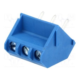 20 pcs : DG330-5.0-03P-12-00A(H) - PCB terminal block, angled 45°, 5mm, ways: 3, on PCBs, 2.5mm2, 15A