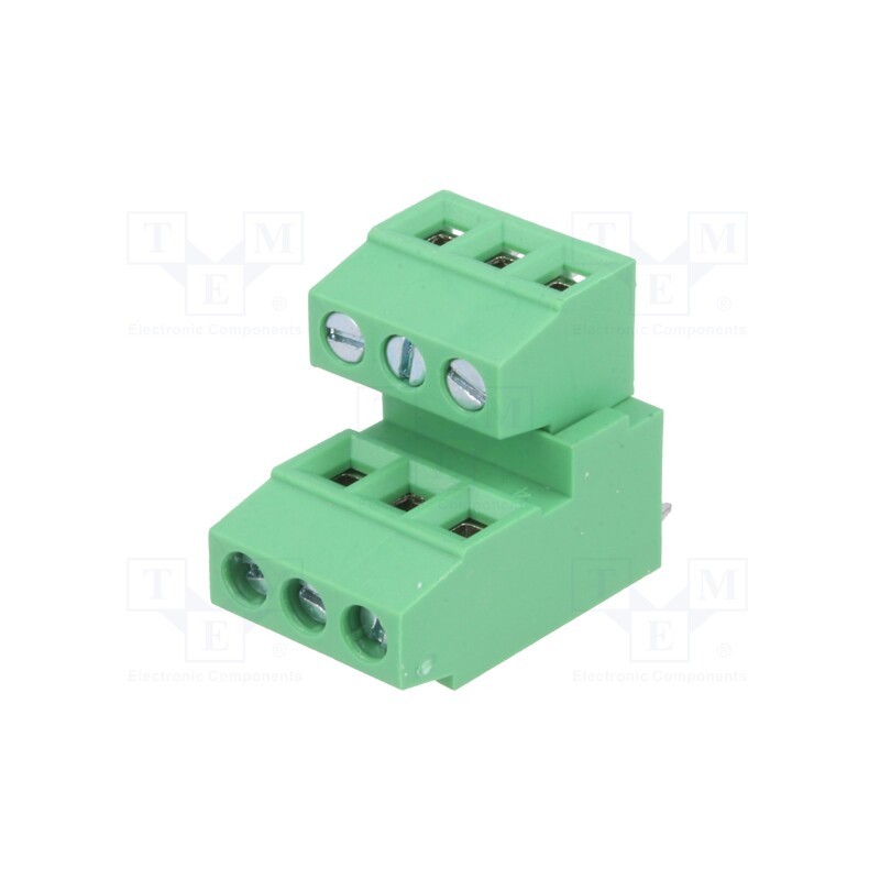 10 pcs : DG380A-3.81-06P-14-00AH - PCB terminal block, angled 90°, 3.81mm, ways: 6, on PCBs, terminal